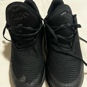 Nike air Black Athletic Sneakers with Cushioned Sole